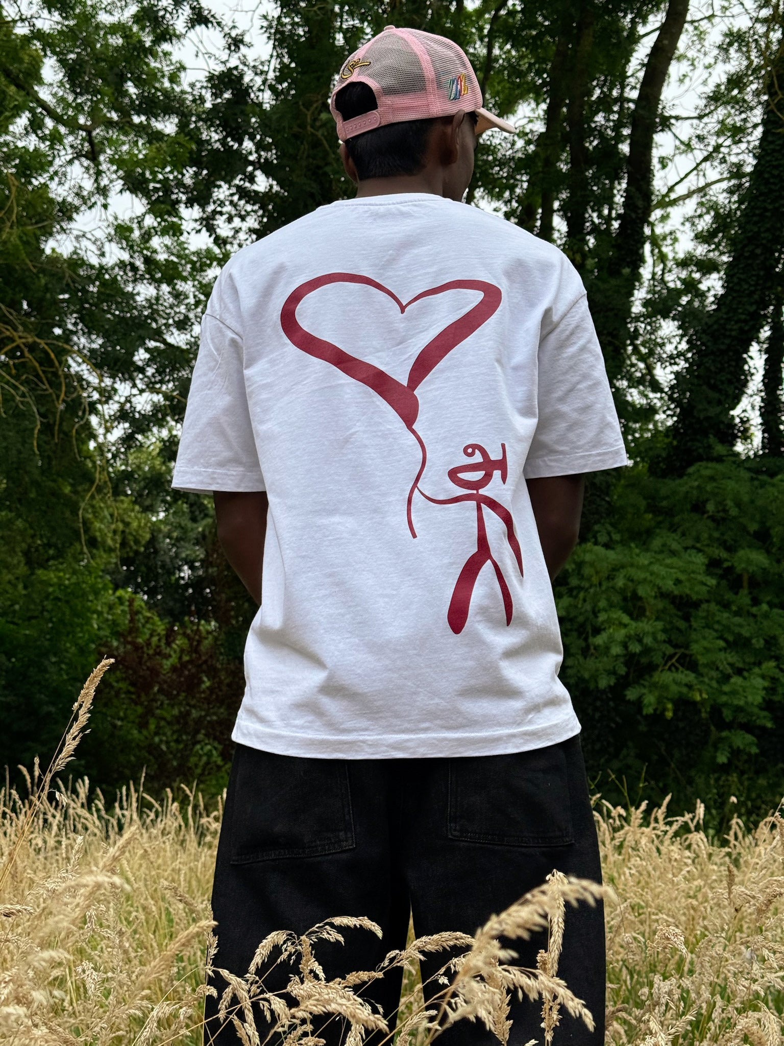 T-SHIRT "அmour" - BLANC